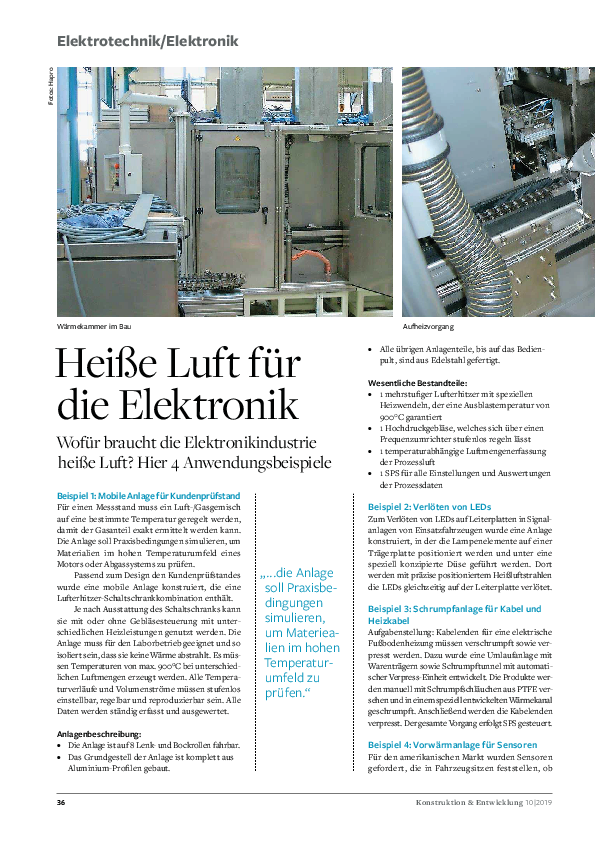 Heiße Luft für die Elektronik