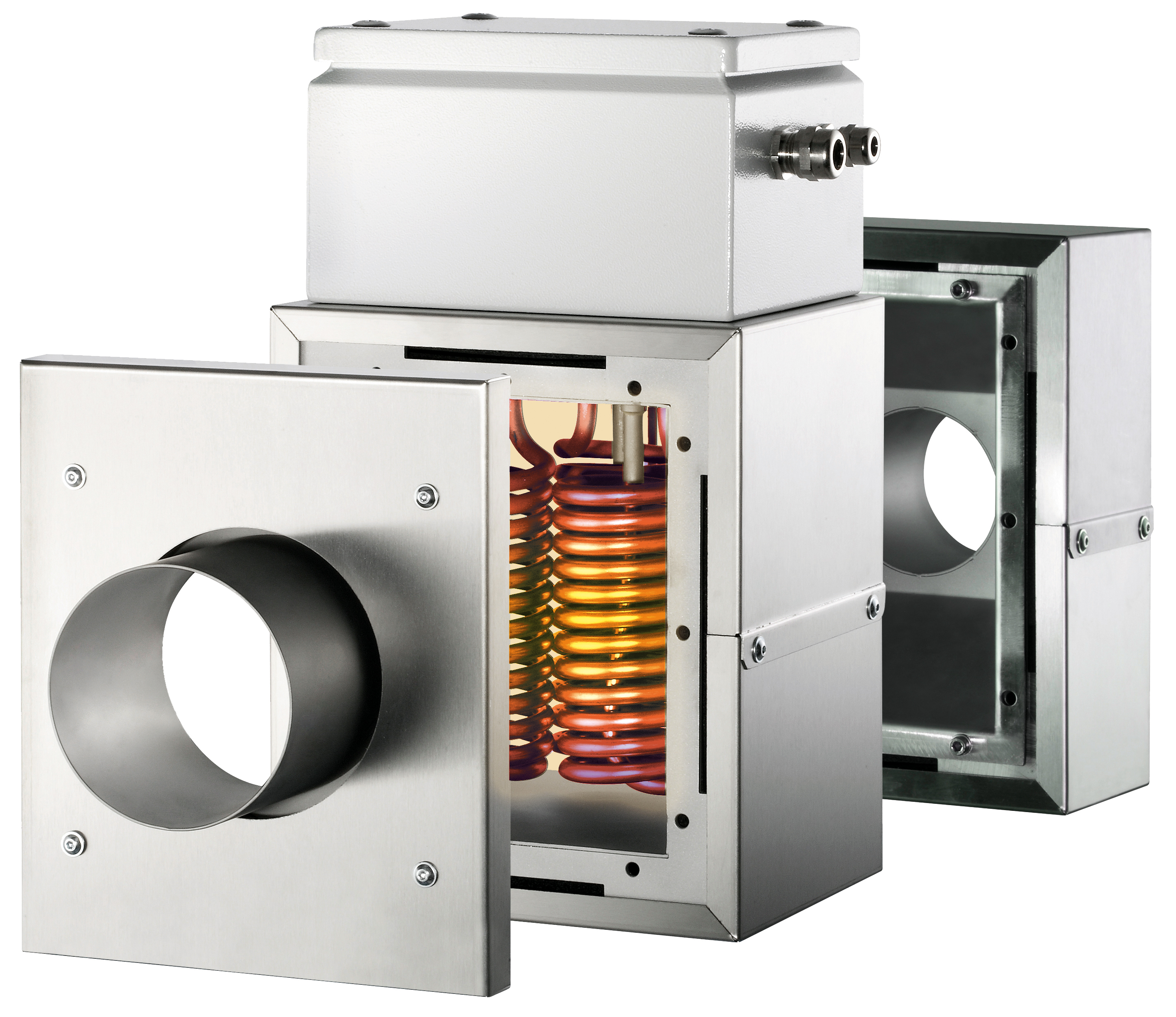 How can hot air be set so precisely to the right temperature?